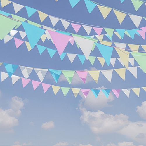 Plain Colour Bunting