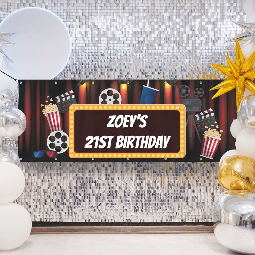 Hollywood Themed Party Personalised Banners