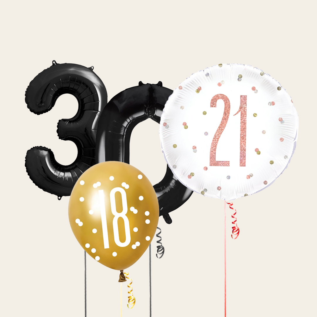 Milestone Birthday Balloons