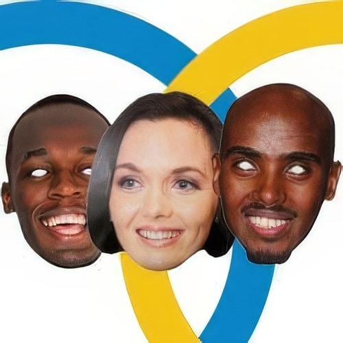 Sports Celebrity Cardboard Face Masks