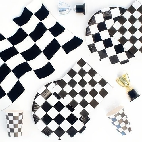 Racing Theme Party Supplies & Decorations - Motorsport & Chequered Flag
