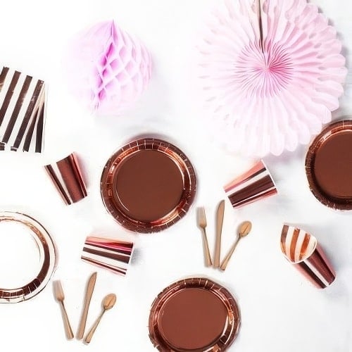 Rose Gold Party Supplies