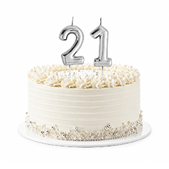 21st Birthday Party Candles