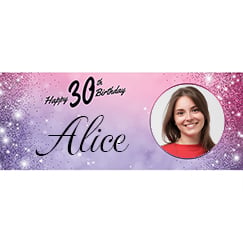 30th Birthday Personalised Banners