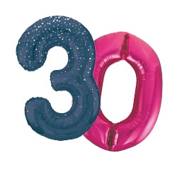 Giant Number Balloons