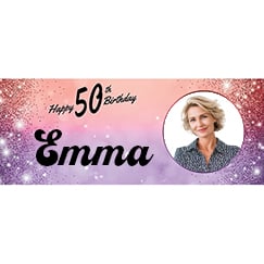 50th Birthday Personalised Banners