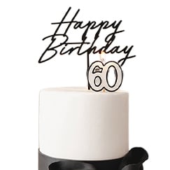 60th Birthday Candles