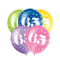 65th Birthday Balloons