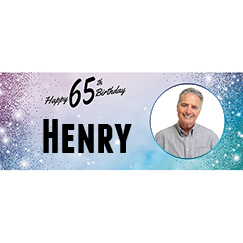 65th Birthday Personalised Banners