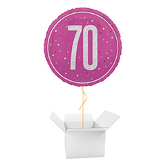 70th Birthday Balloon In A Box