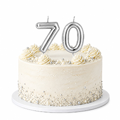 70th Birthday Party Candles