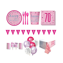 70th Birthday Party Packs