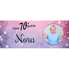 70th Birthday Personalised Banners