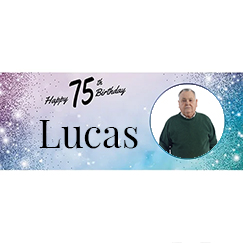 75th Birthday Personalised Banners