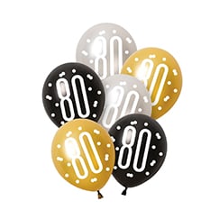 80th Birthday Balloons