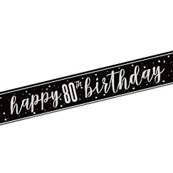 80th Birthday Party Banners