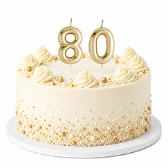 80th Birthday Party Candles