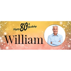 80th Birthday Personalised Banners