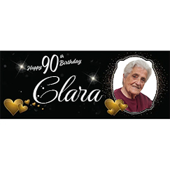 90th Birthday Personalised Banners