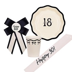 Elegant Milestone Birthday Party Supplies