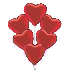 Valentine's Day Heart Shaped Balloon In A Box