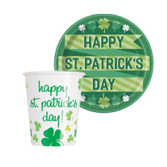 St Patrick's Day Tableware