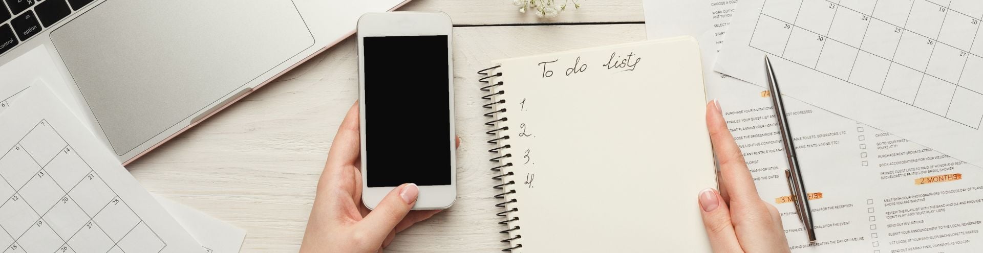 Banner image of tips for planning your wedding article blog