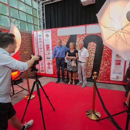 1 Metre Wide Deluxe Exhibition Quality Ribbed Heavy Duty Red Carpet Runner Product Gallery Image