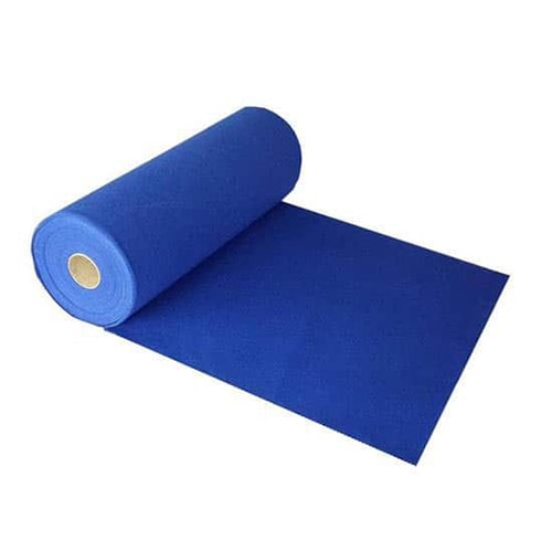 10 Metres Exhibition Quality Ribbed Heavy Duty Blue Carpet Runner 1 Metre Wide