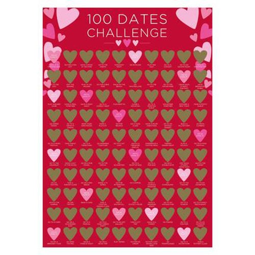 100 Dates Challenge Scratch Off Poster Product Gallery Image