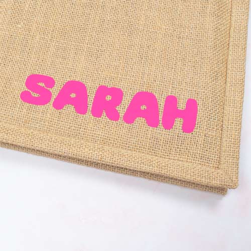 Large Personalised Jute Bag Product Gallery Image