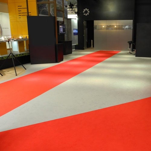 10 Metres Exhibition Quality Ribbed Heavy Duty Grey Carpet Runner 2 Metres Wide Product Gallery Image