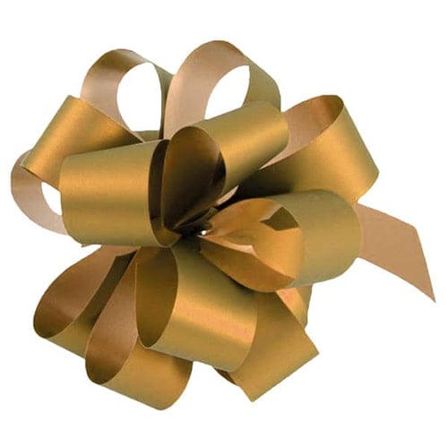 Metallic Gold Pull Bows - Pack of 20 Product Image