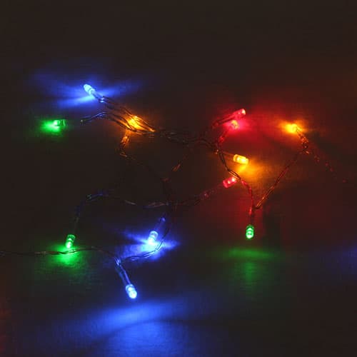 20 Multi-Coloured Battery Operated Christmas Led Lights Product Image