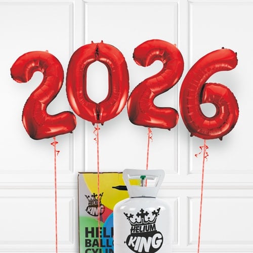 2026 Red Balloon Kit & Helium Canister Product Image