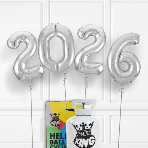 2026 Silver Balloon Kit & Helium Canister Product Image