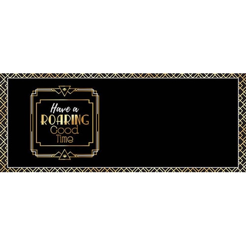 20s Roaring Good Time Design Small Personalised Banner – 4ft x 2ft