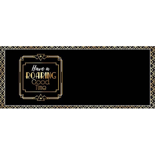 20s Roaring Good Time Design Small Personalised Banner – 4ft x 2ft