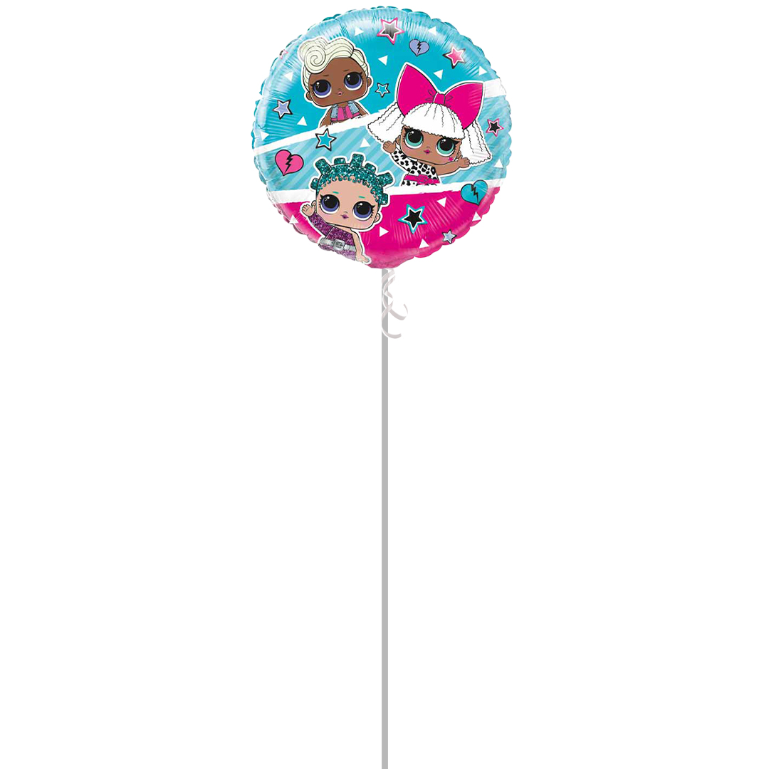 LOL Surprise Round Foil Helium Balloon - Inflated Balloon in a Box Product Gallery Image