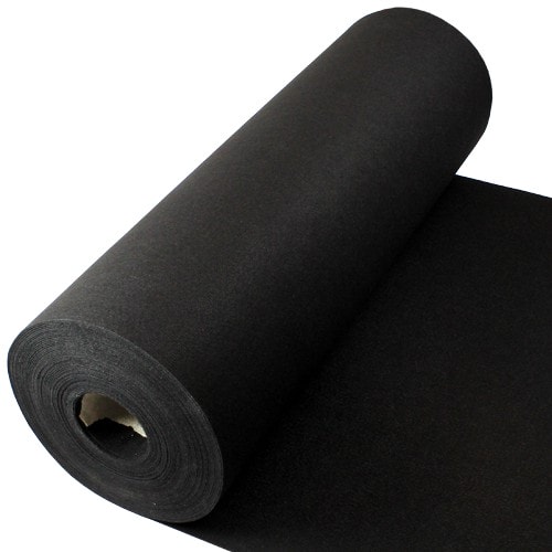 25 Metres Exhibition Quality Ribbed Heavy Duty Black Carpet Runner 1 Metre Wide Product Gallery Image