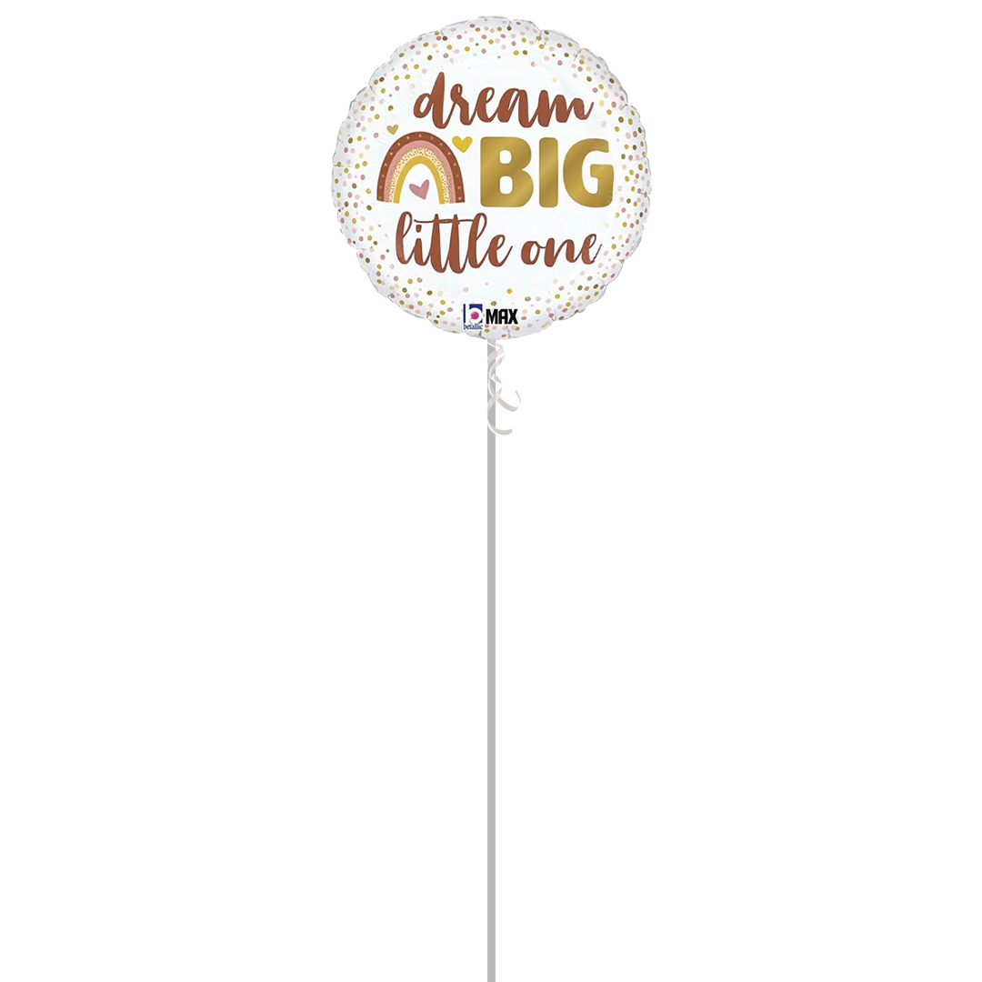 Boho Baby Round Shape Foil Helium Balloon - Inflated Balloon in a Box Product Gallery Image