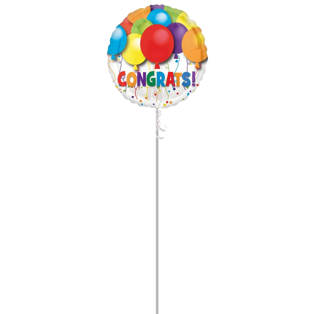 Balloons Congratulations Foil Balloon - Inflated Balloon in a Box