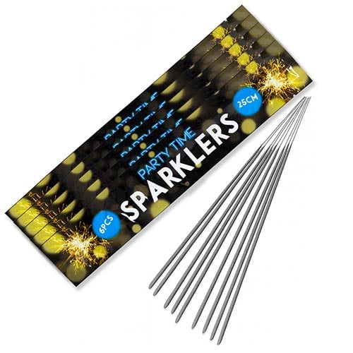 30 Hand Held Sparklers 25cm - 5 Packs of 6 Product Gallery Image
