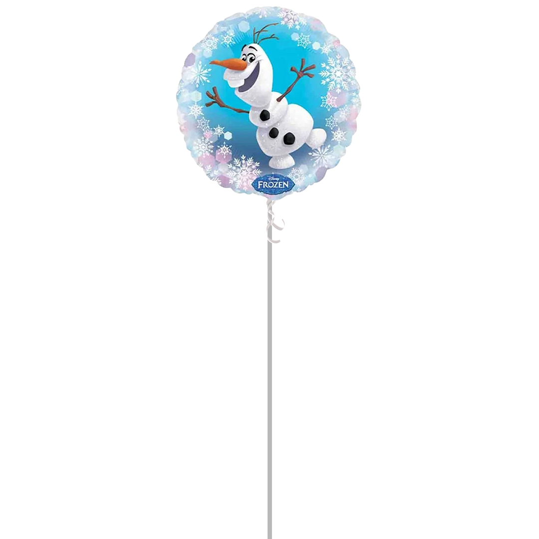 Disney Frozen Olaf Round Foil Balloon - Inflated Balloon in a Box Product Gallery Image