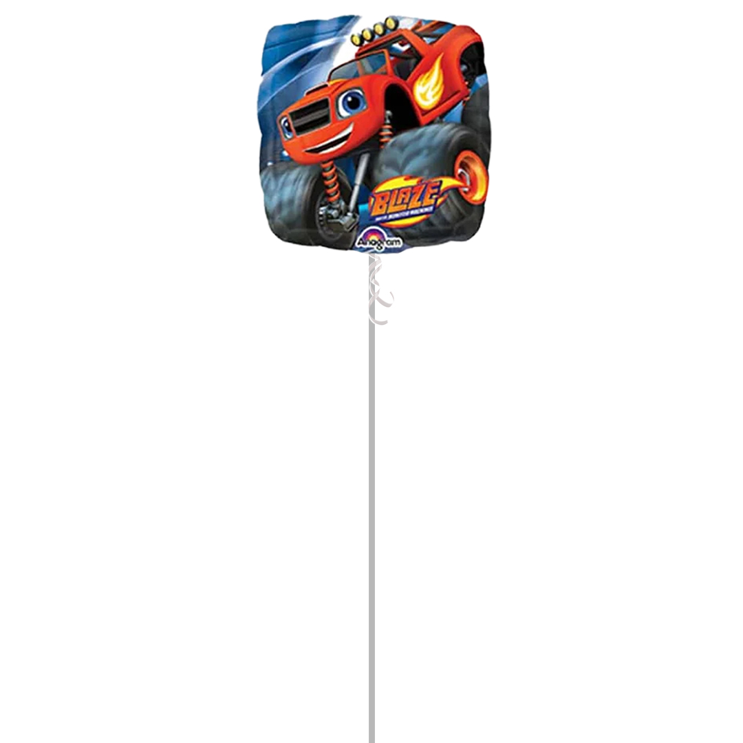 Blaze Square Foil Balloon - Inflated Balloon in a Box Product Gallery Image