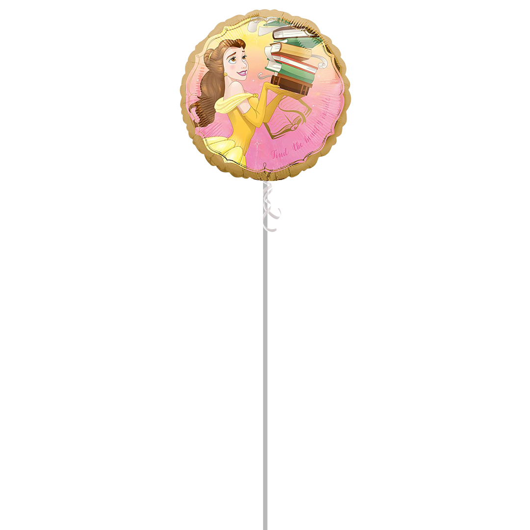 Belle Once Upon A Time Disney Princess Round Foil Helium Balloon - Inflated Balloon in a Box Product Gallery Image