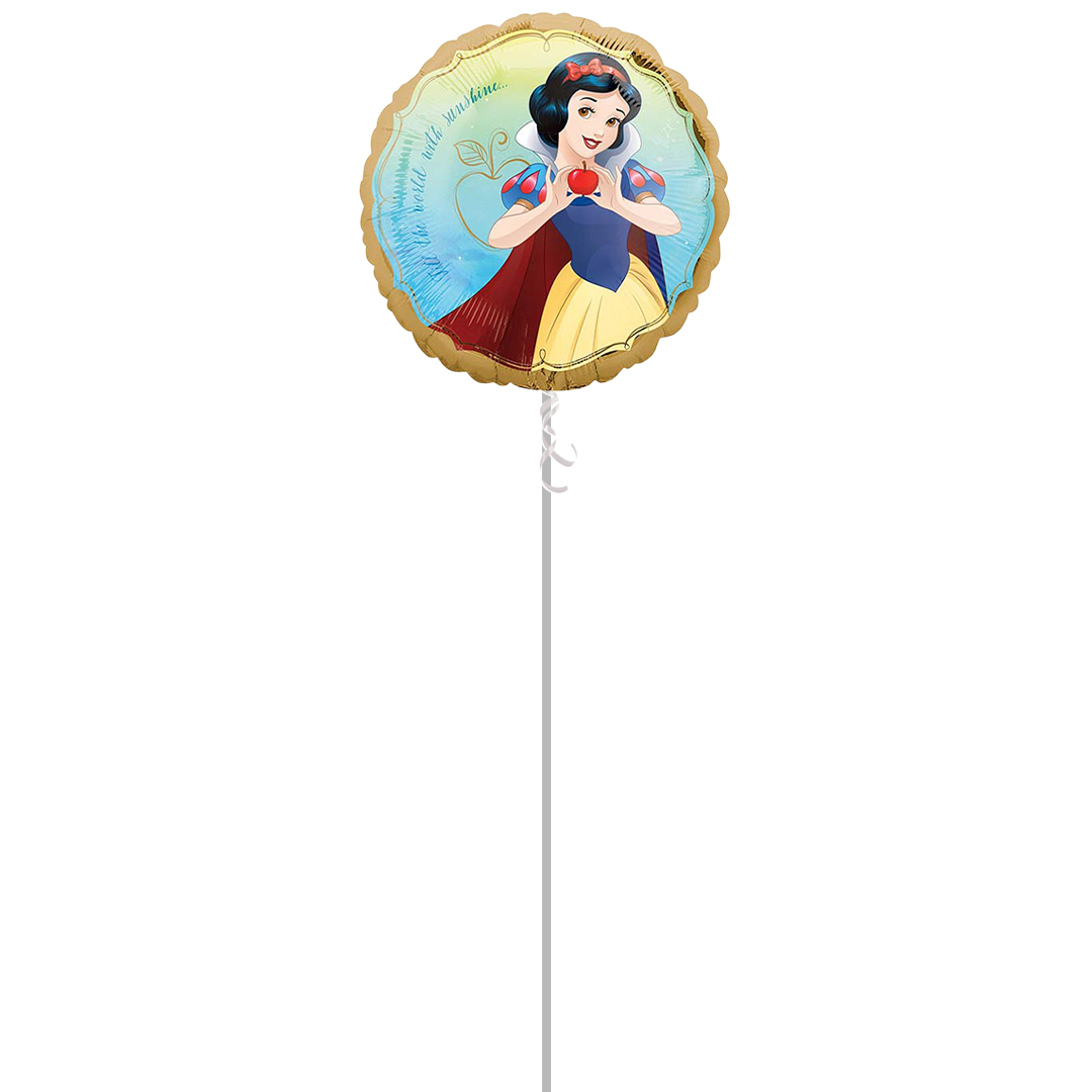 Snow White Once Upon A Time Disney Princess Round Foil Helium Balloon - Inflated Balloon in a Box Product Gallery Image