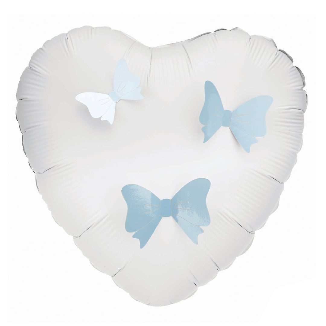 3D Iridescent Light Blue Adhesive Bow Decorations - Pack of 12