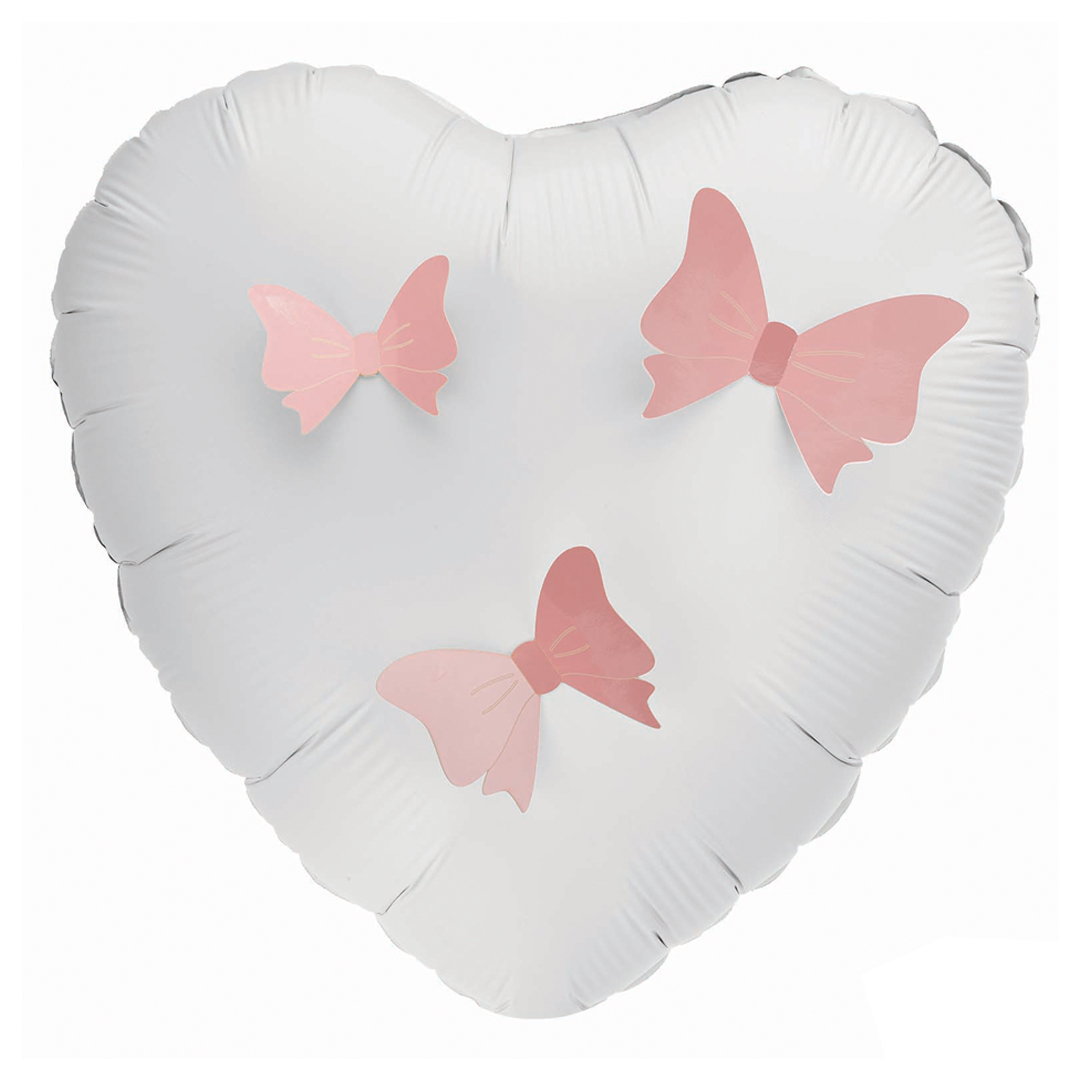 3D Iridescent Light Pink Adhesive Bow Decorations - Pack of 12