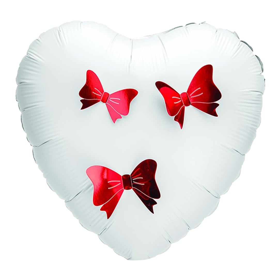 3D Iridescent Red Adhesive Bow Decorations - Pack of 12